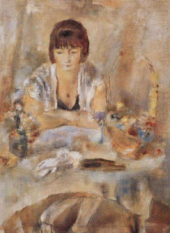 Jules Pascin Lucy at the front of table china oil painting image